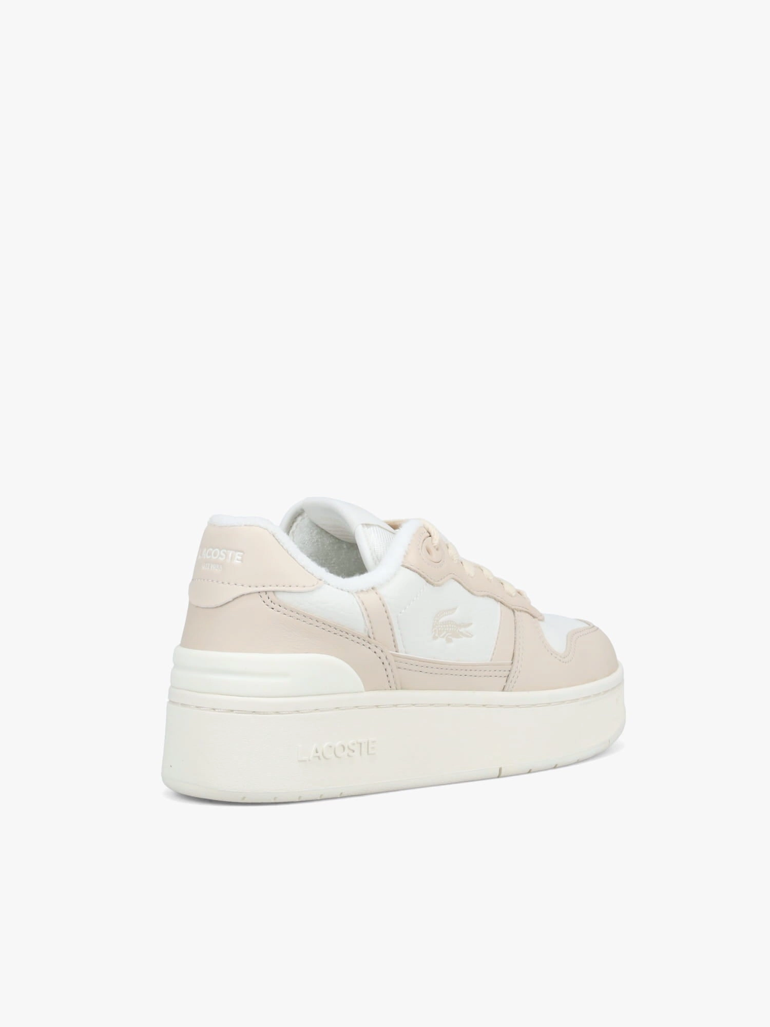 Tclip Platform  Offwht Off wht leather Supportive Comfort