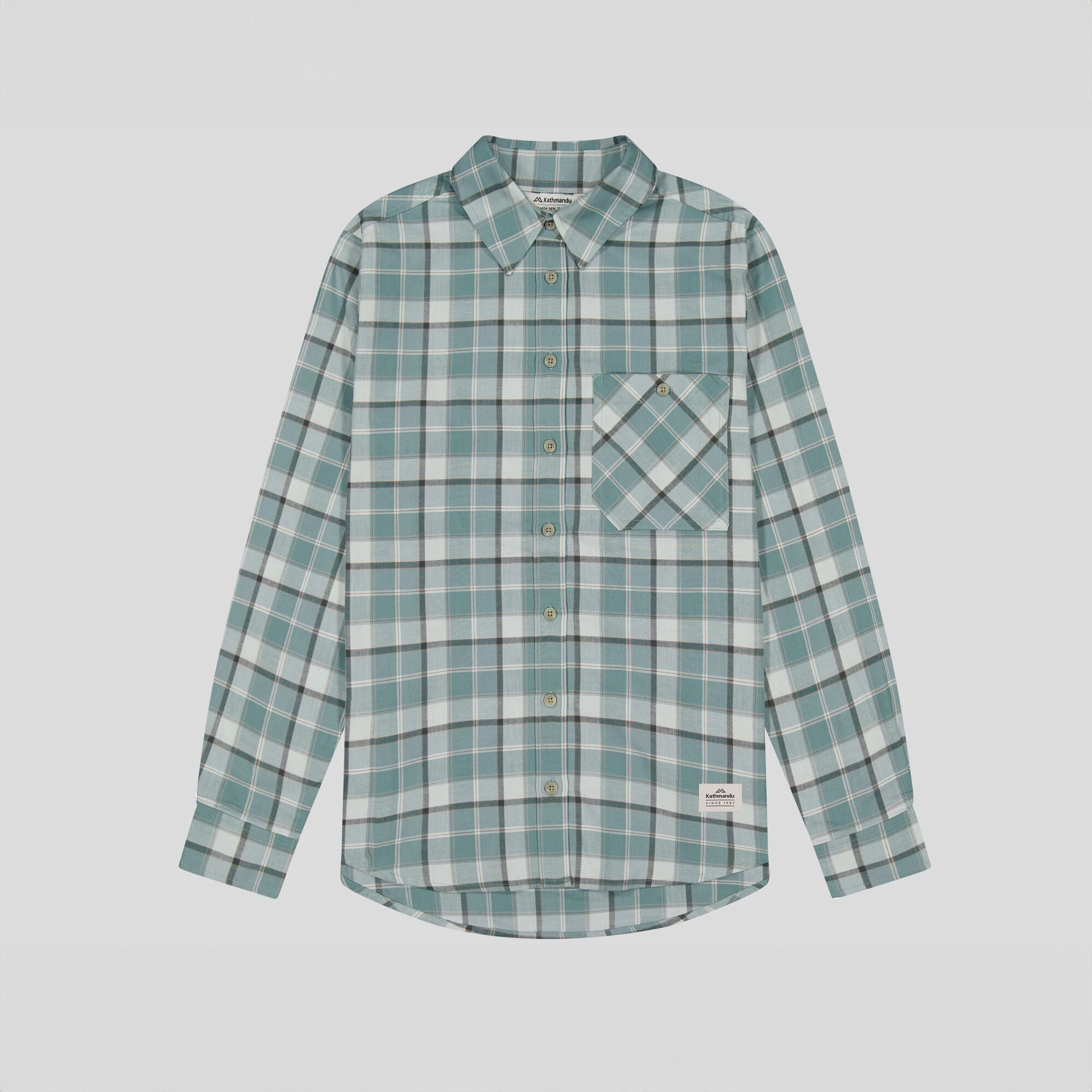 Women's Fyfe L/S Shirt - Deep Forest Plaid High-End Fashion Chic Layer