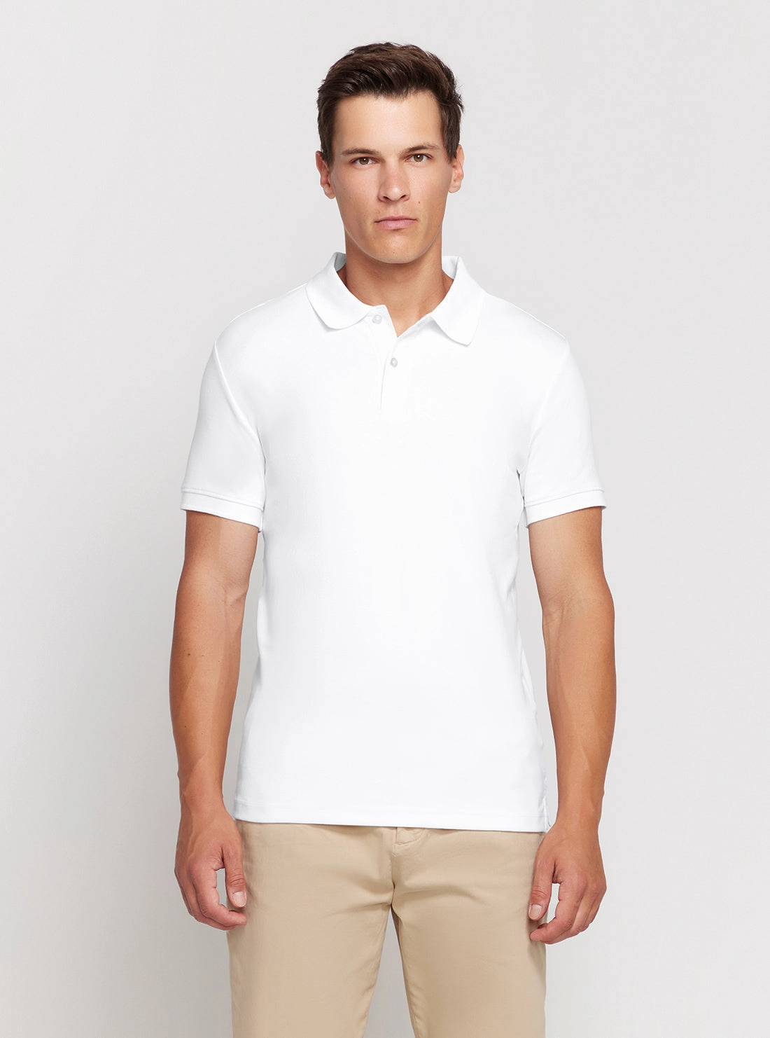 Office Look Eco White Nolan Polo T-Shirt
