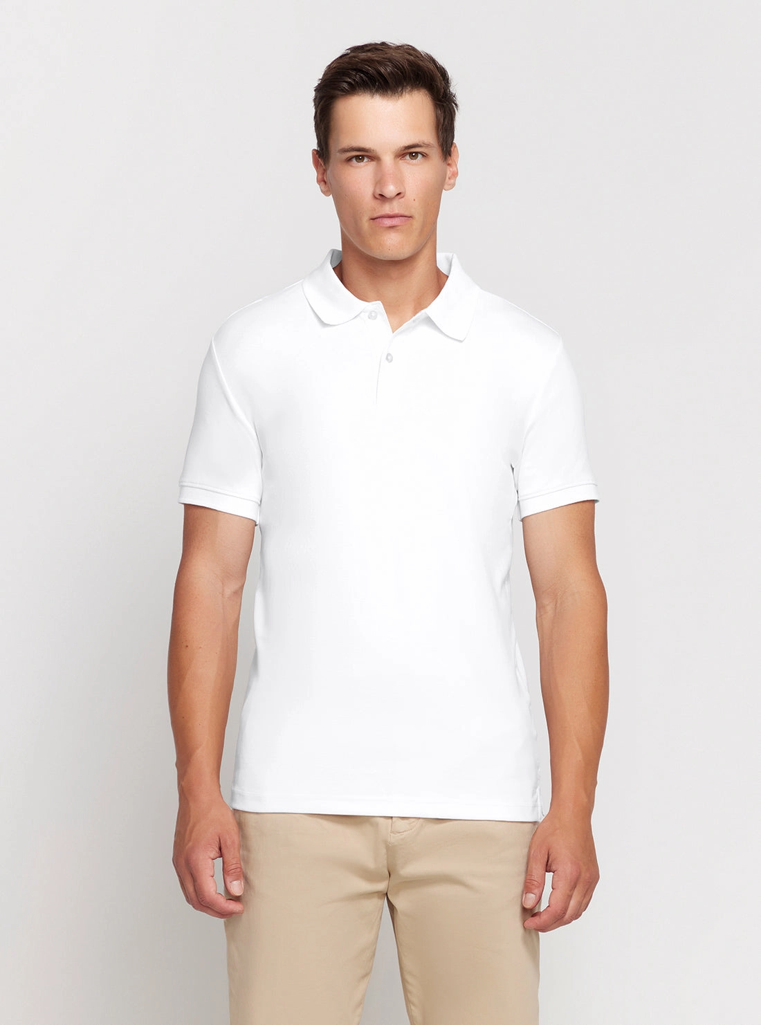 MultiPanelDesign Eco White Nolan Polo T-Shirt