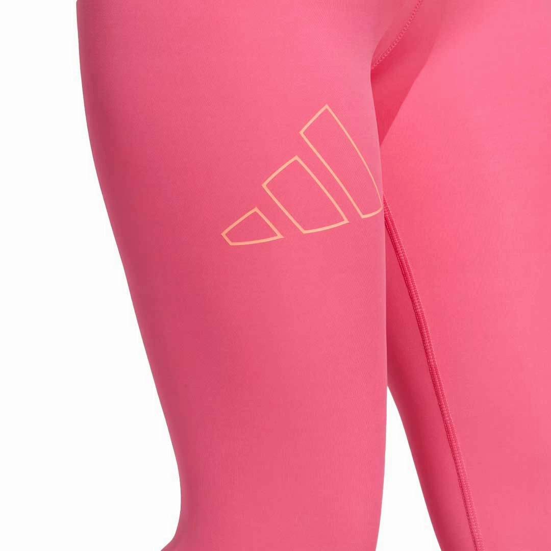 adidas - Women's Optime Hyperbright Training High Rise 7/8 Tights (IL6624) Athletic Comfort Body Contour