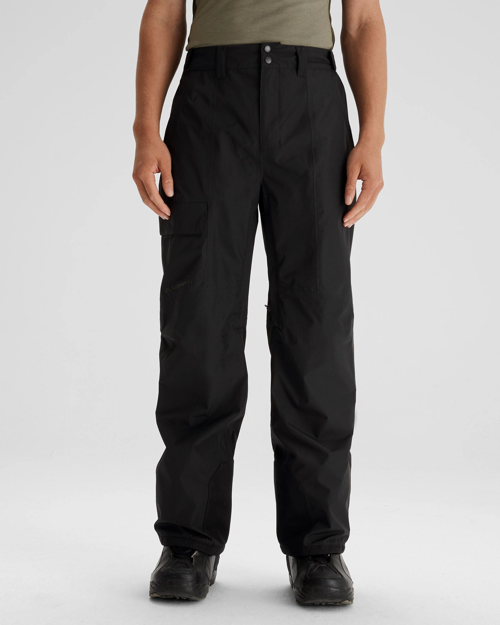 Durable Fit ExpandableSidePanels Men's PWDR-Days 2L Shell Snow Pants - Black Stingray