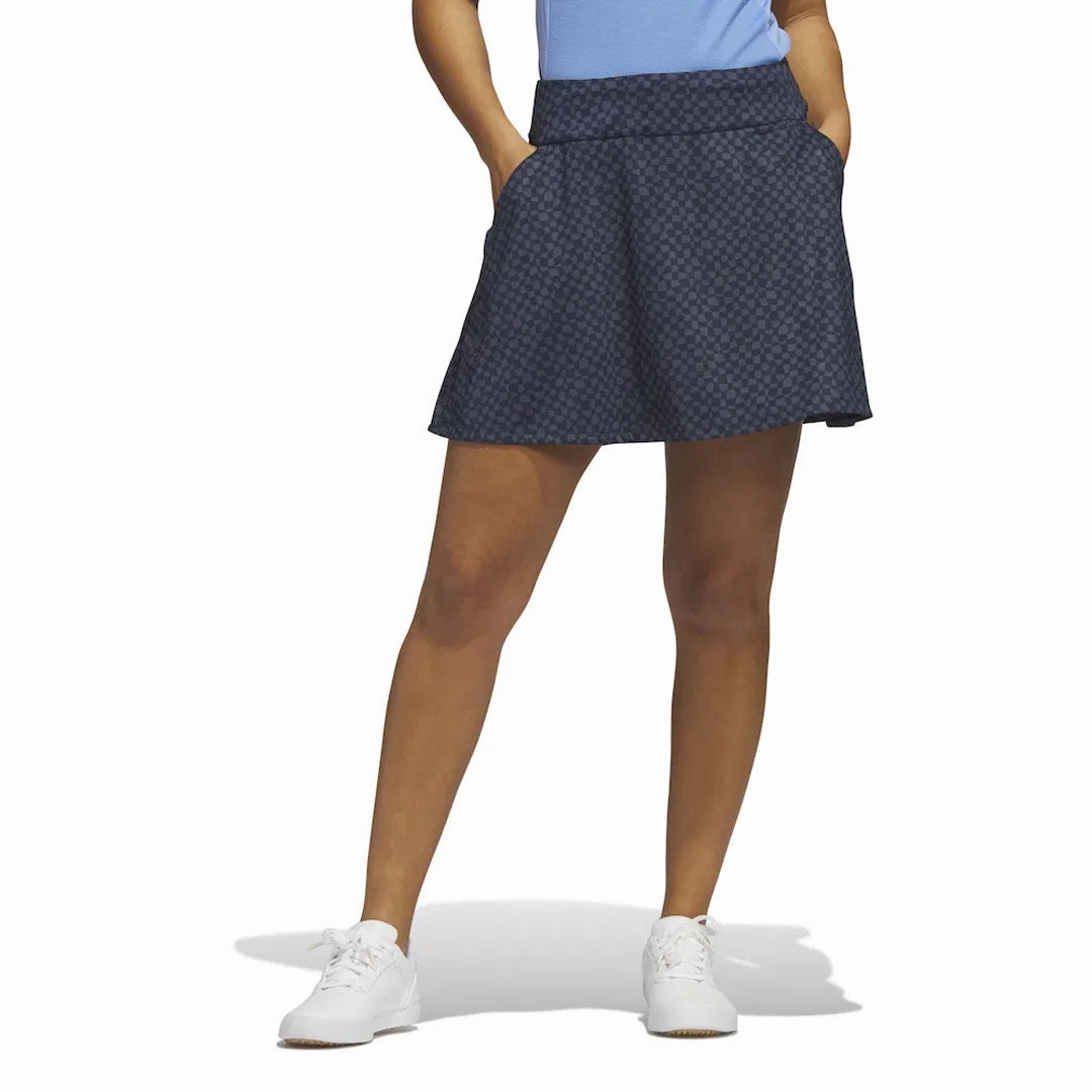 adidas - Women's Printed 16 Inch Skort (HT1246) Tough Materials Body Fit