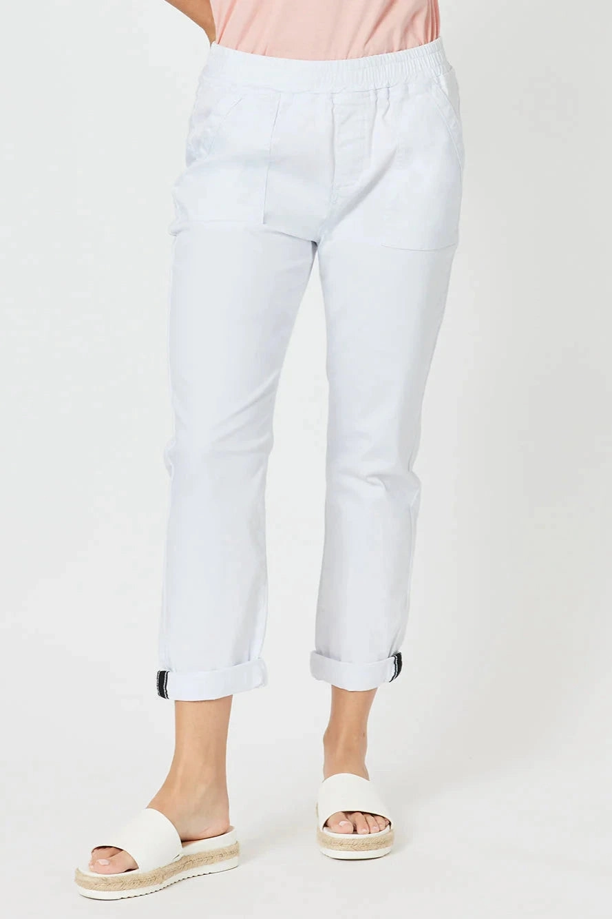 Threadz - 45629 Isabella Cotton Pant simple design Simple Comfort