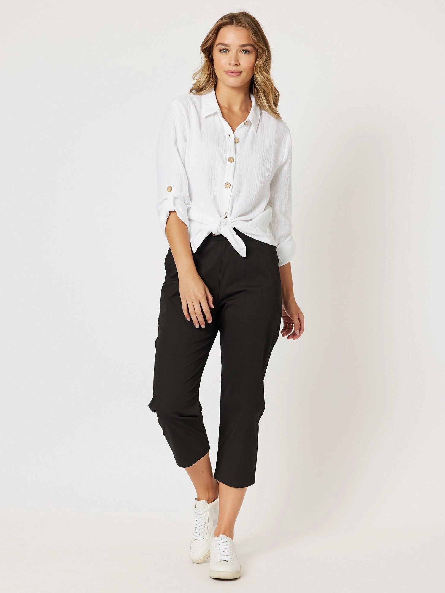 Smooth Compression Dance Practice For Adults Threadz Santorini Cotton Pant Black