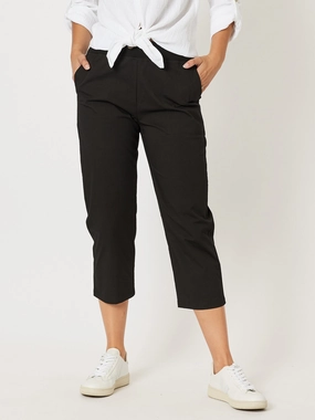 Move Ease Easy Wear Threadz Santorini Cotton Pant Black