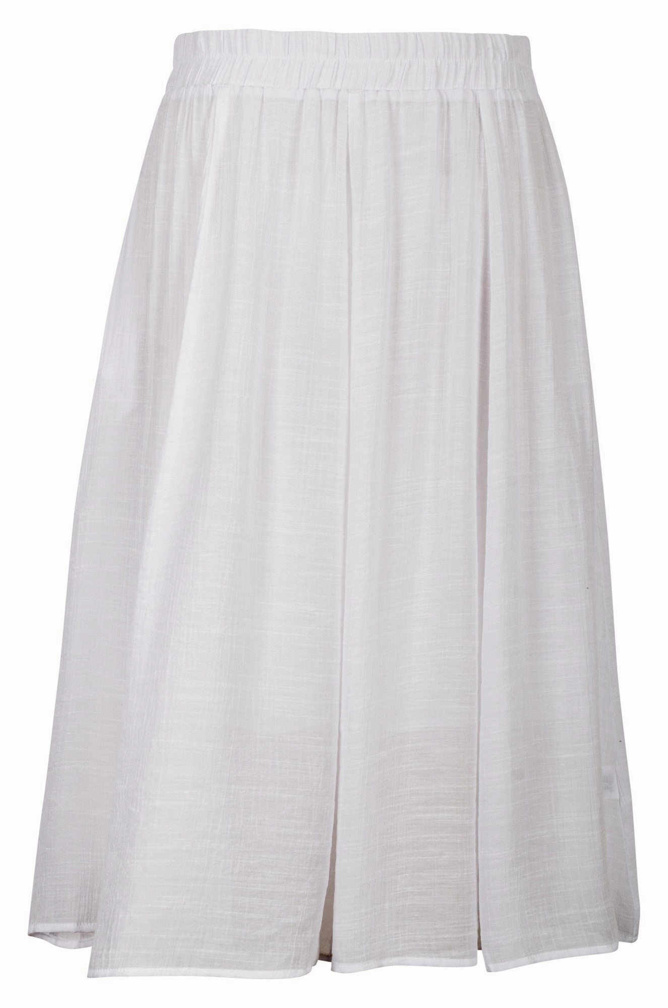 Maximalist look Soft Crosshatch Skirt | WHITE | 8837A1