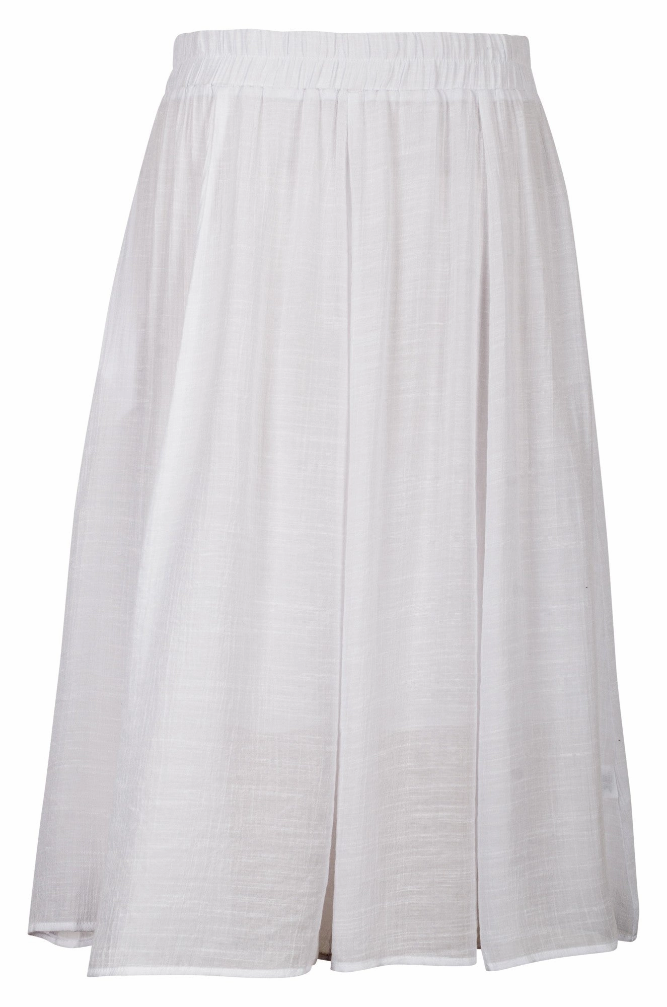 Exclusive Drop Soft Crosshatch Skirt | WHITE | 8837A1