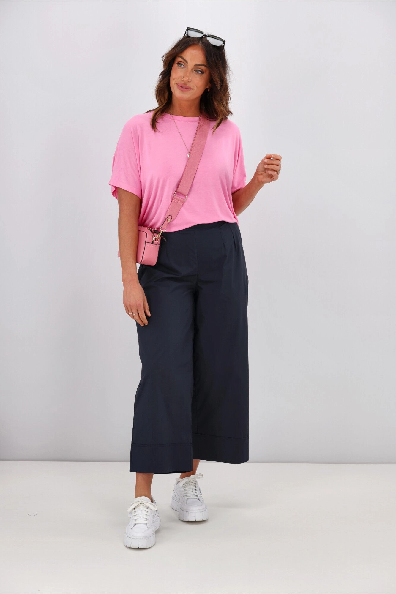 Tirelli Classic Pant Navy Dance Practice Seamless Design Sporty Style