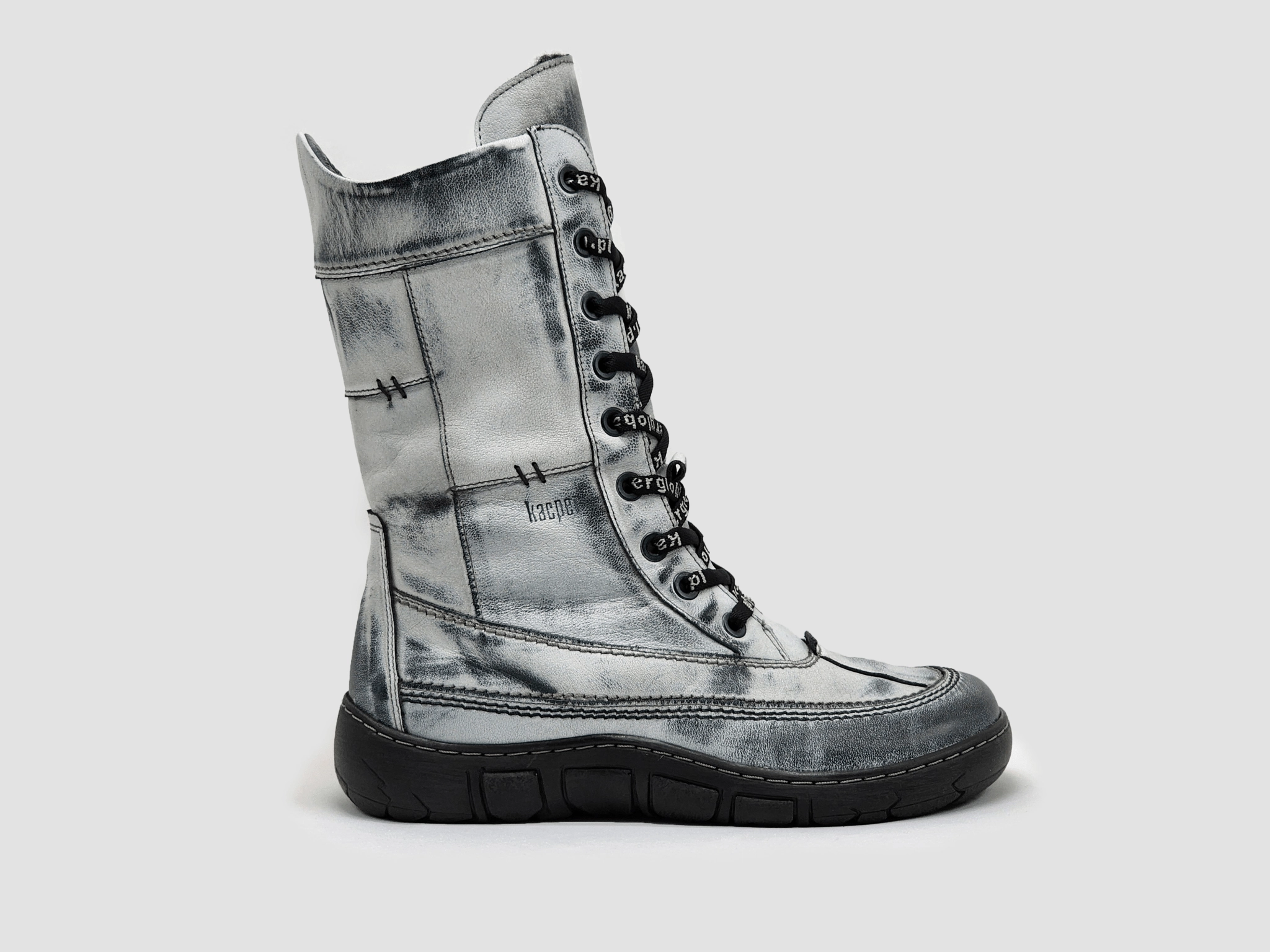 Women??s Original Tall Thick Wool-Lined Zip-Up Leather Boots - White Holiday Feel