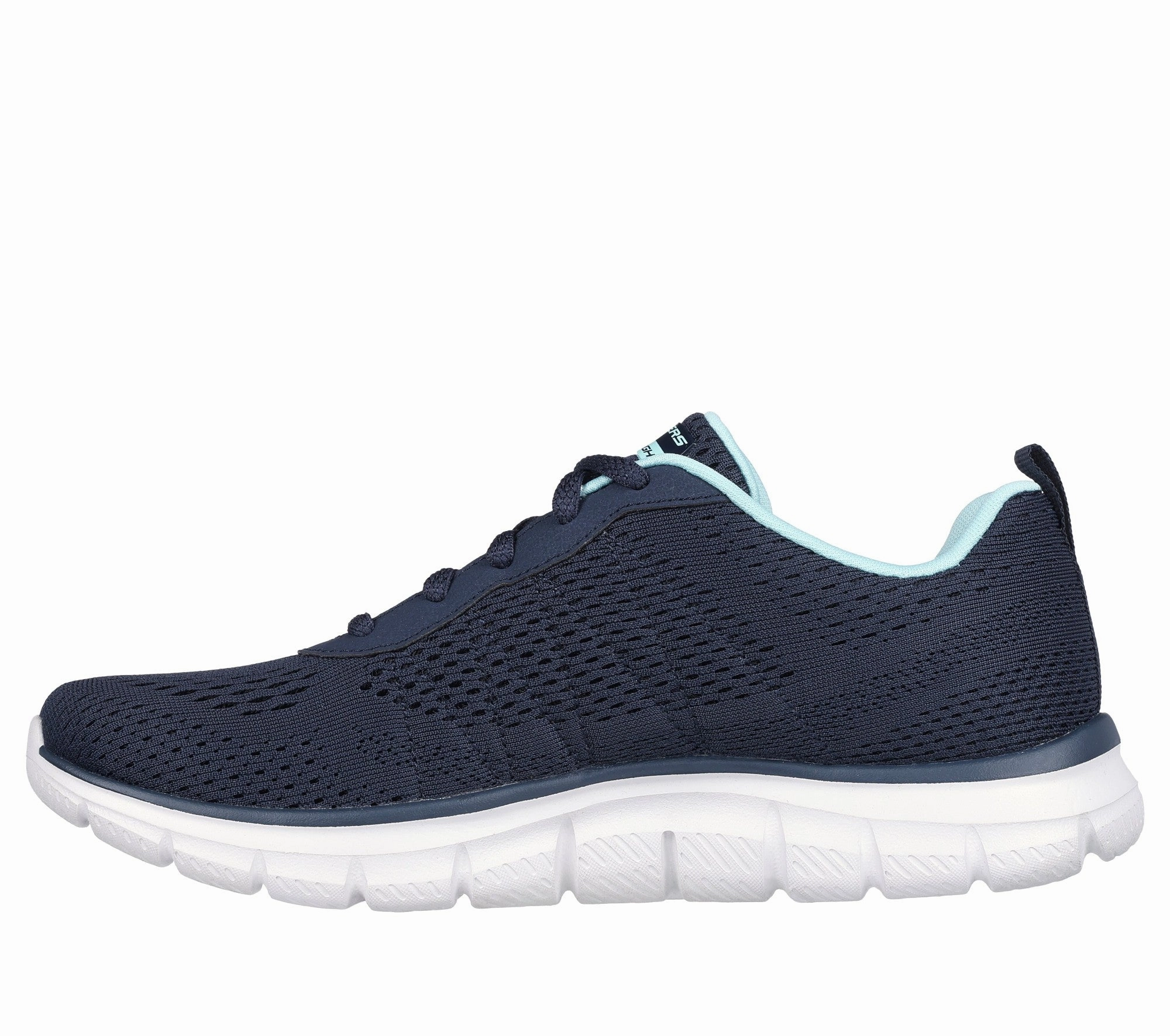 Athletic Sneakers Impact-absorbing durability Track New Staple Sneaker | NAVY/AQUA | 150141 C1