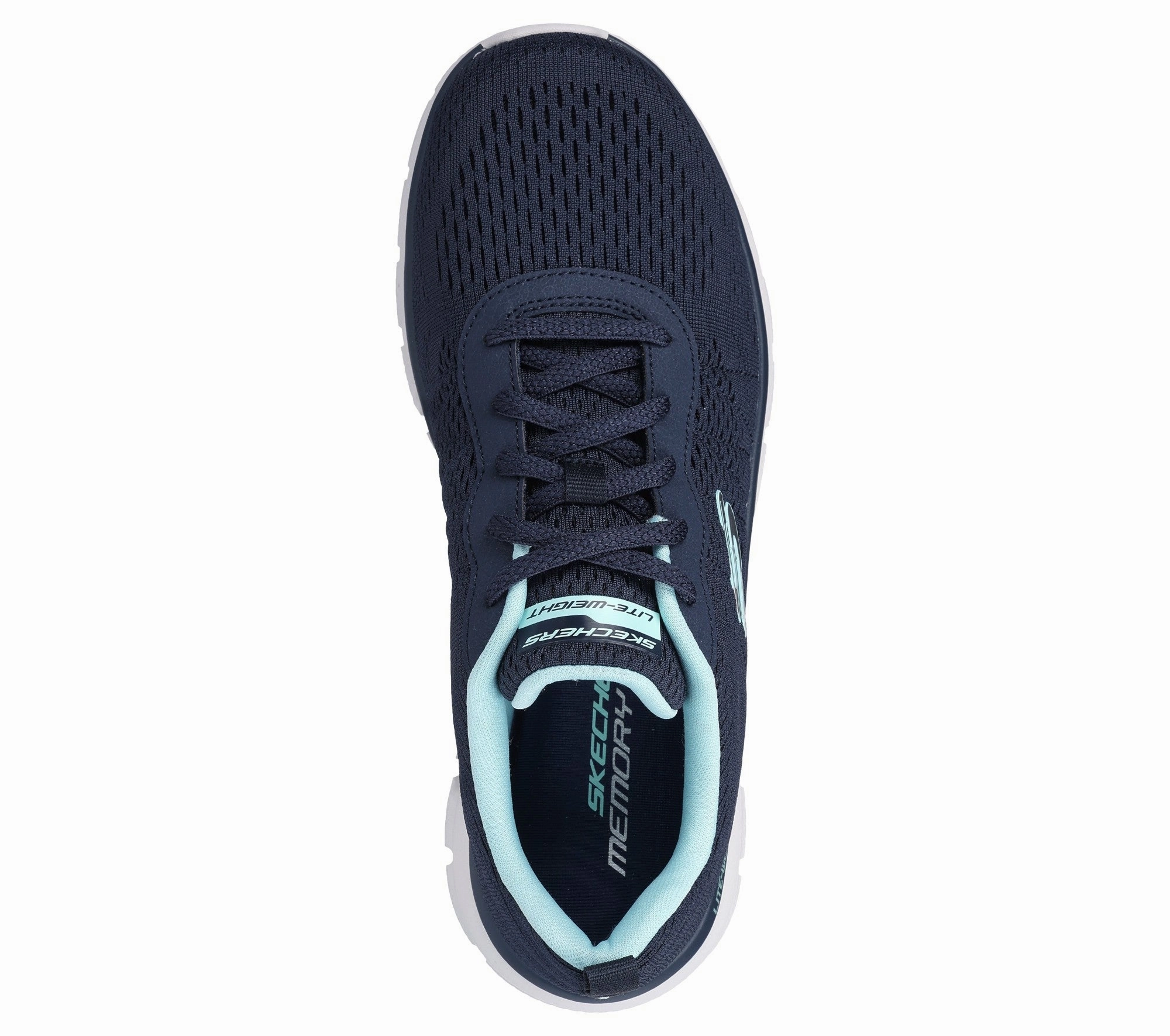 Track New Staple Sneaker | NAVY/AQUA | 150141 C1 Ventilated Upper Design