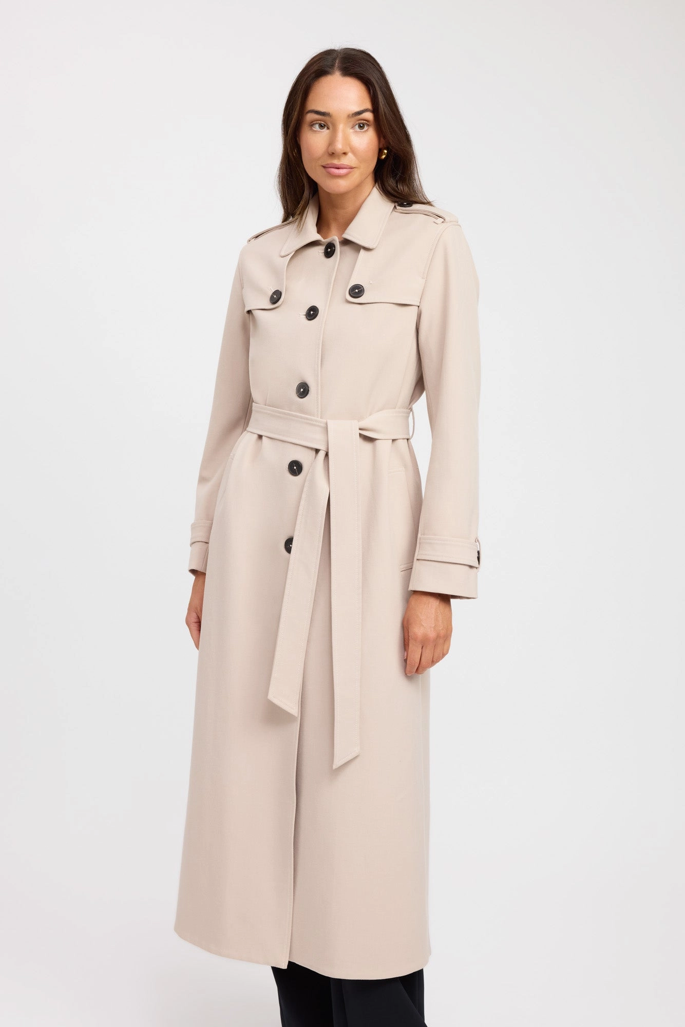 Berlin Button Trench Low Profile Logoing Reinforced Seam Construction