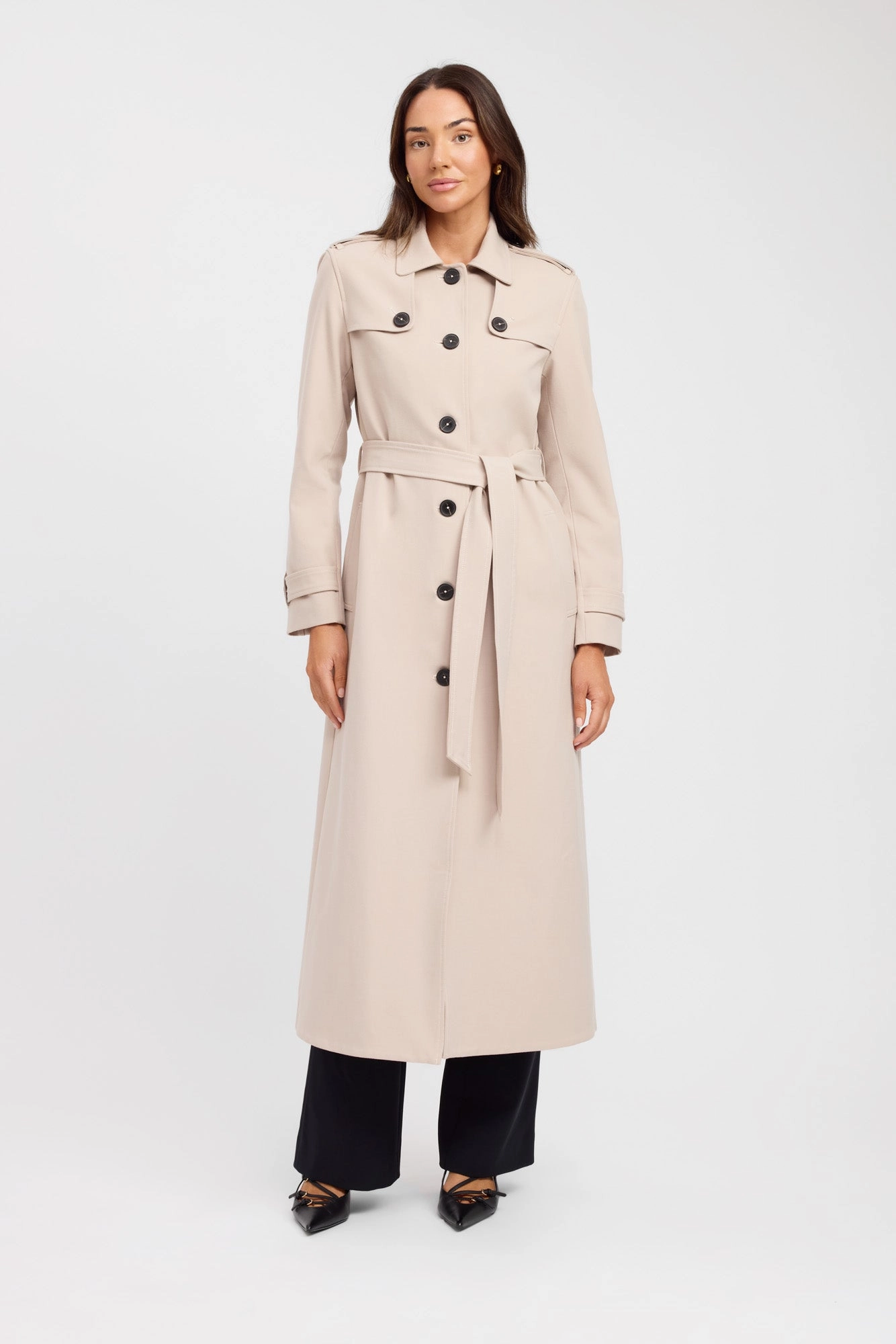 Berlin Button Trench Noise Reduced Fabrics Ergonomic Articulation
