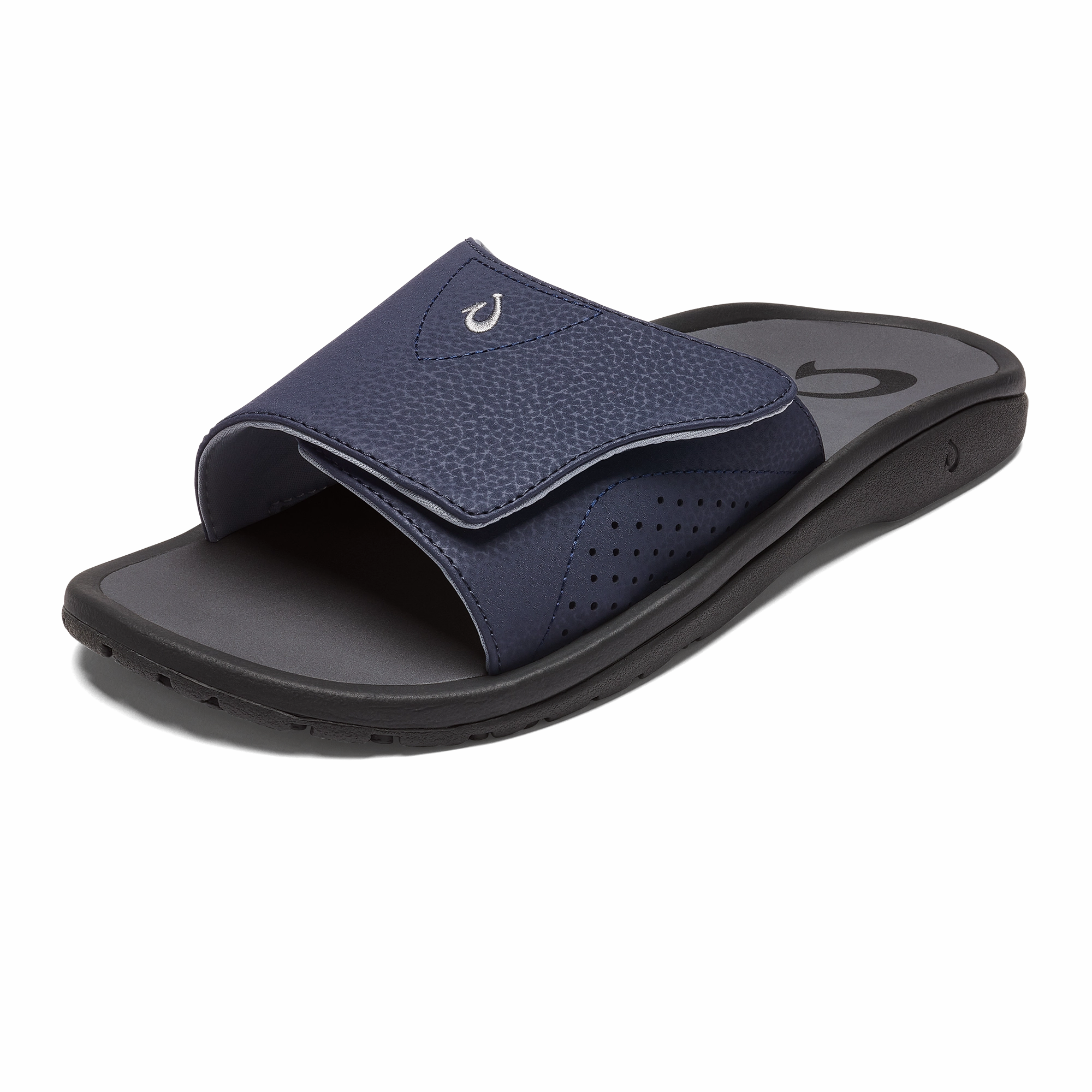 Nalu Slide - Trench Blue / Charcoal Easy Step Toe Gripping Technology