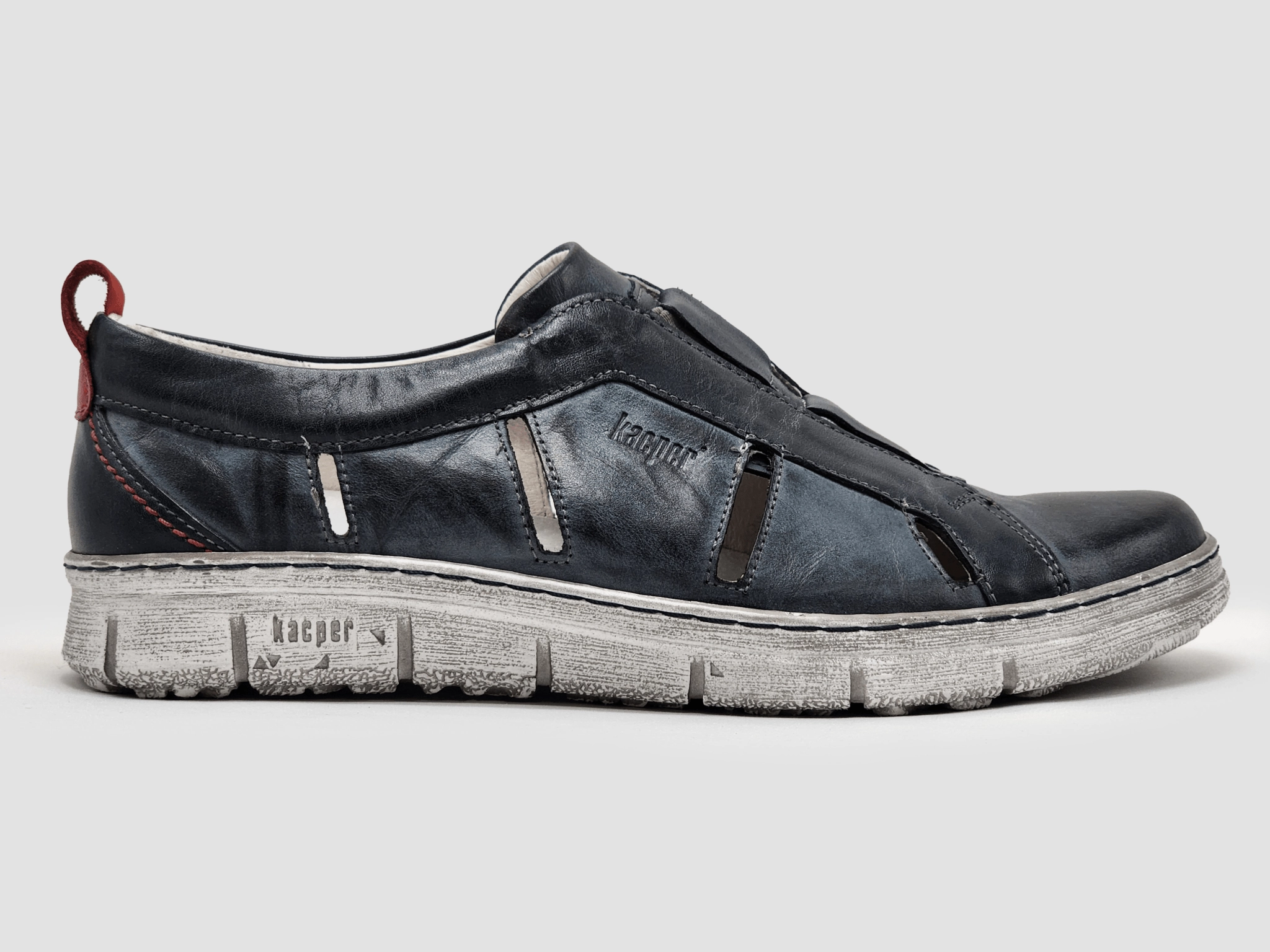 Urban Move Pro Outdoor Errands Men's Everyday Slip-On Leather Shoes - Blue