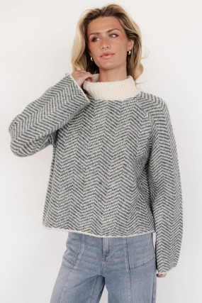 Trisha Knit Sweater | Balsam Stripe Fashion Essential