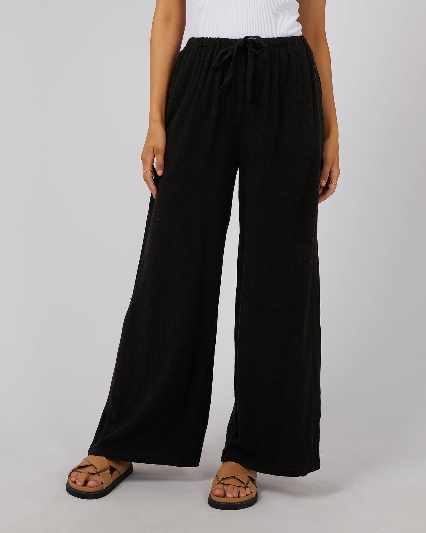 Eco Shopper Flexible Wear All About Eve Luxe Linen Pant Black