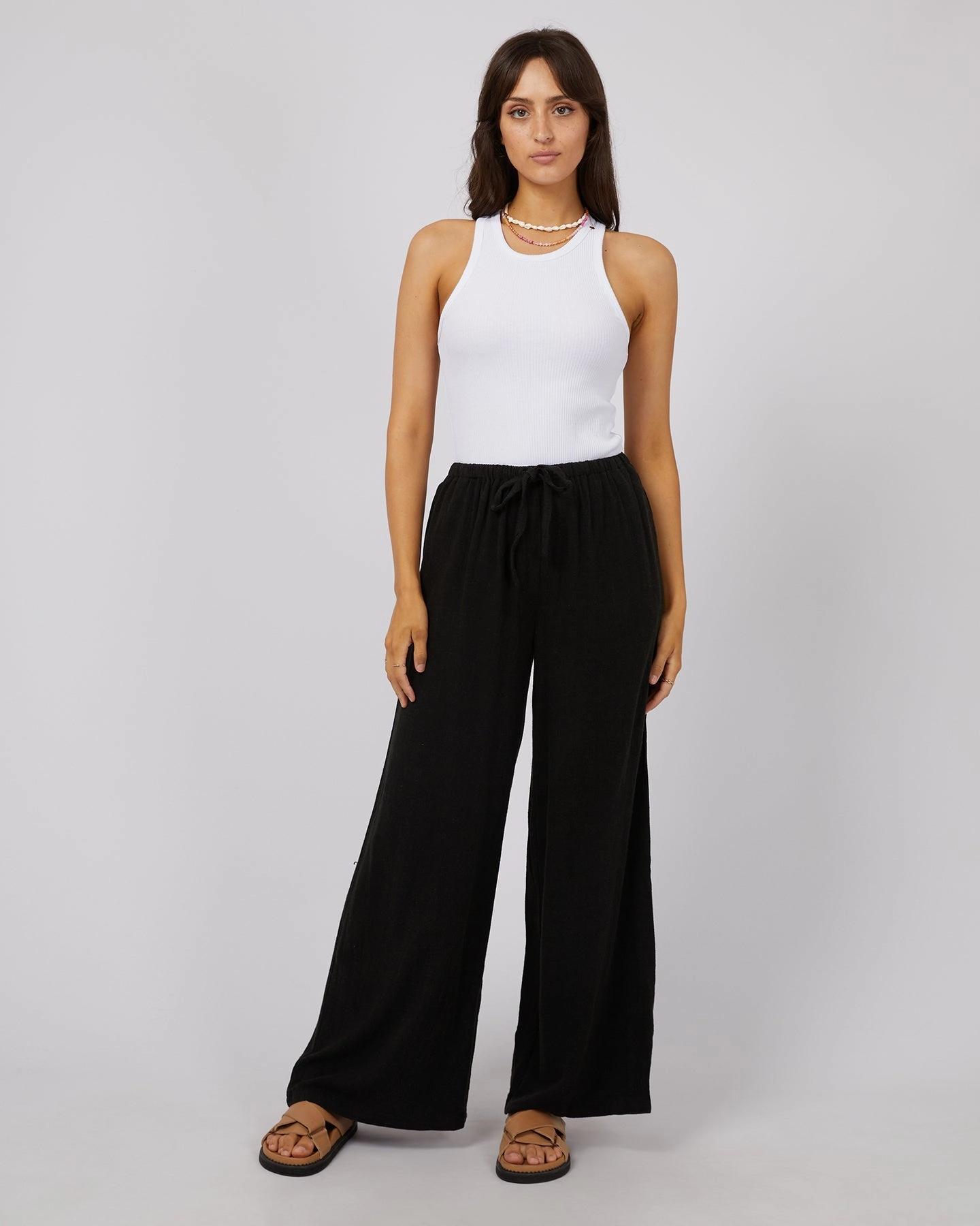 All About Eve Luxe Linen Pant Black All-Terrain Comfort