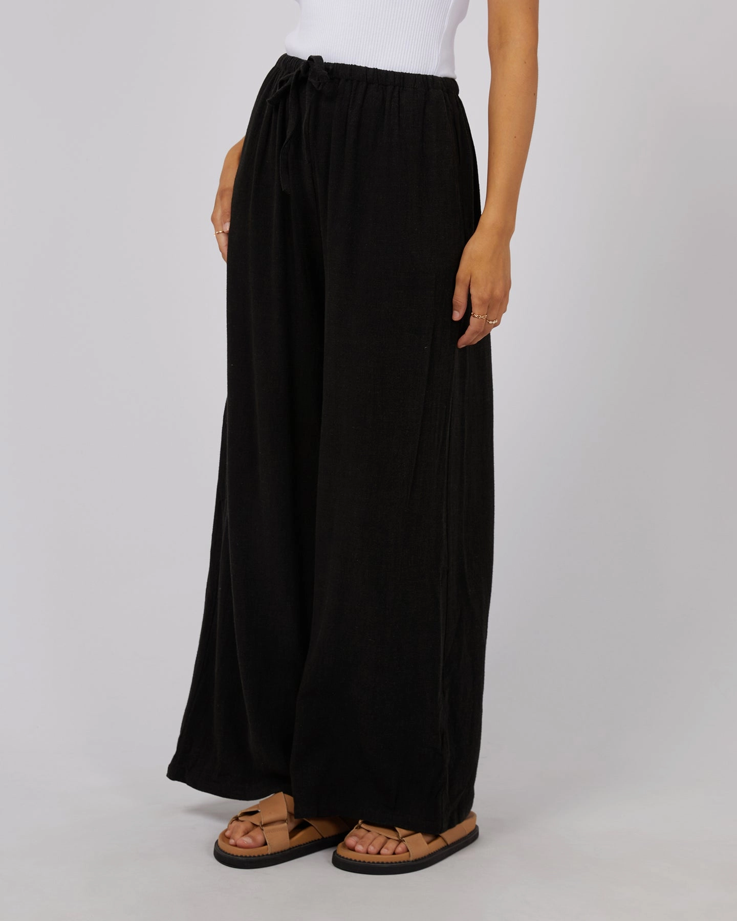 Dance Studio Extra Soft All About Eve Luxe Linen Pant Black