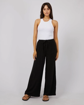 All About Eve Luxe Linen Pant Black All-Terrain Comfort