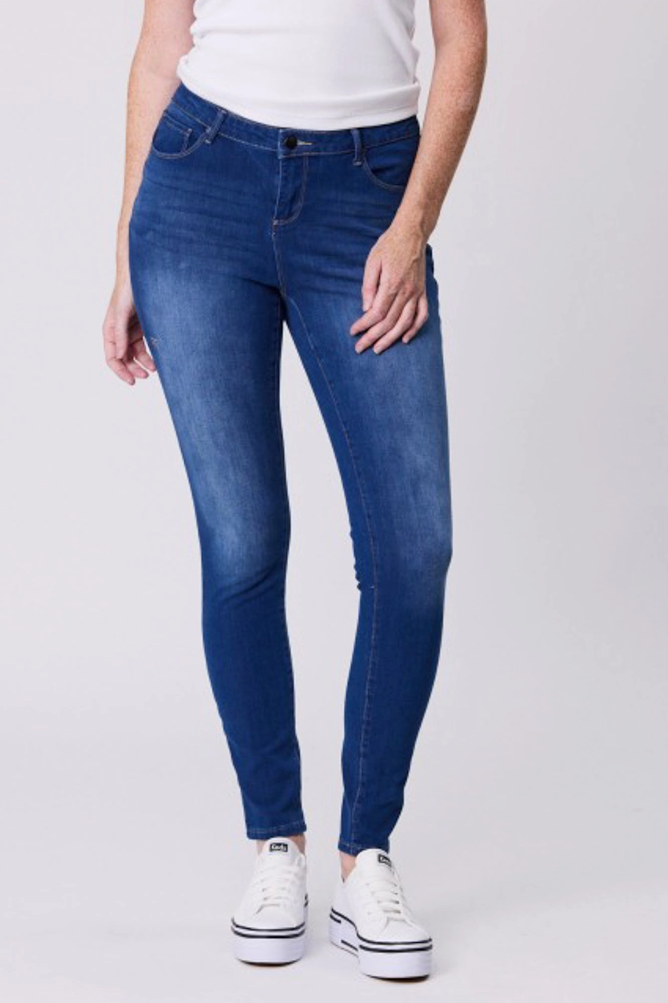Soft Texture Active Lifestyle Fade Resistant Shine On Label Sculpt Denim Jean True Blue Wash
