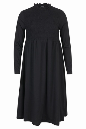 Sage Glow 100% Cotton Dress | Black | 3411B1