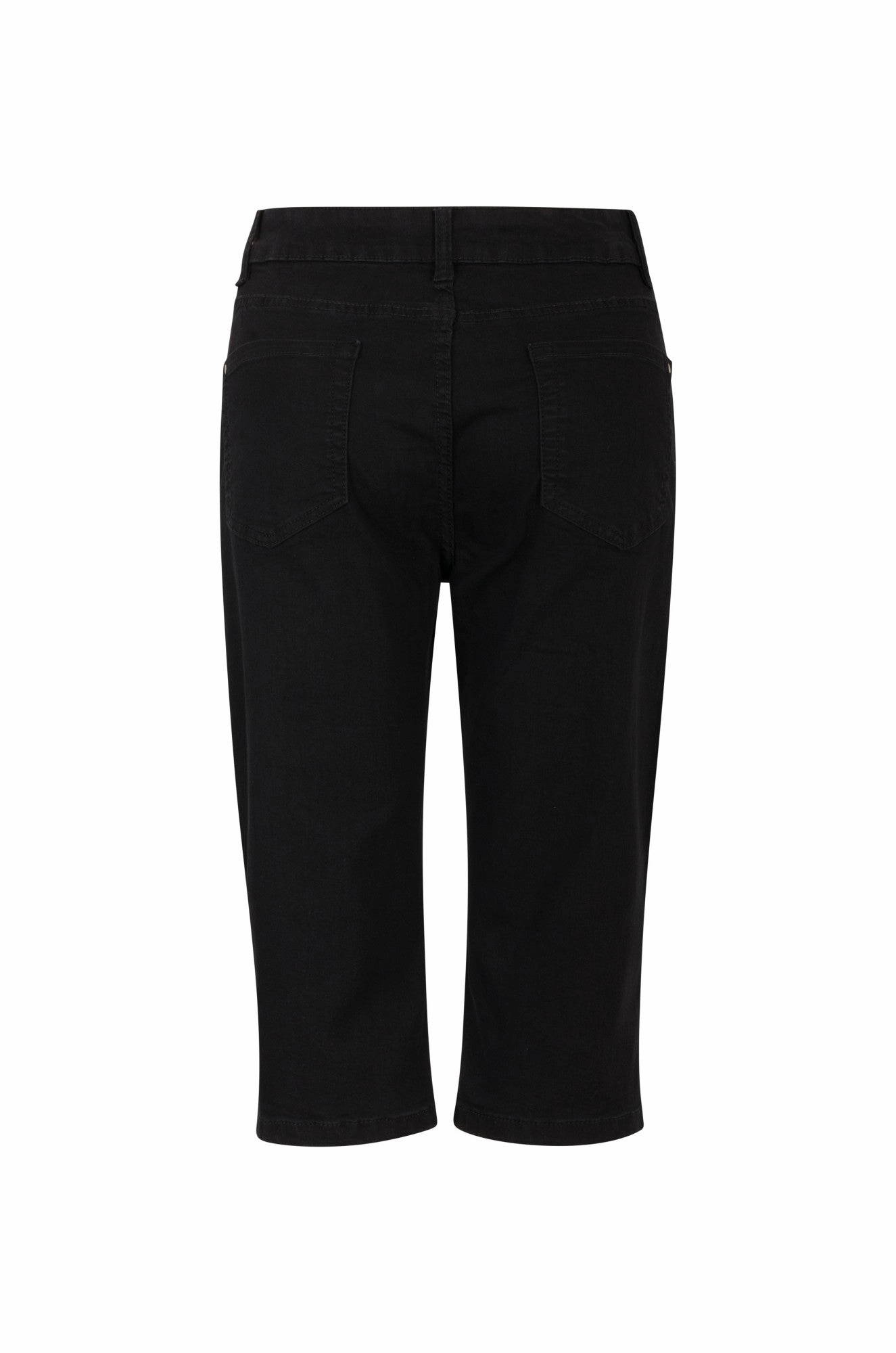 Go To Outfit Rugged Feel Twin Lakes Below Knee Jeans | Black | 6503A1