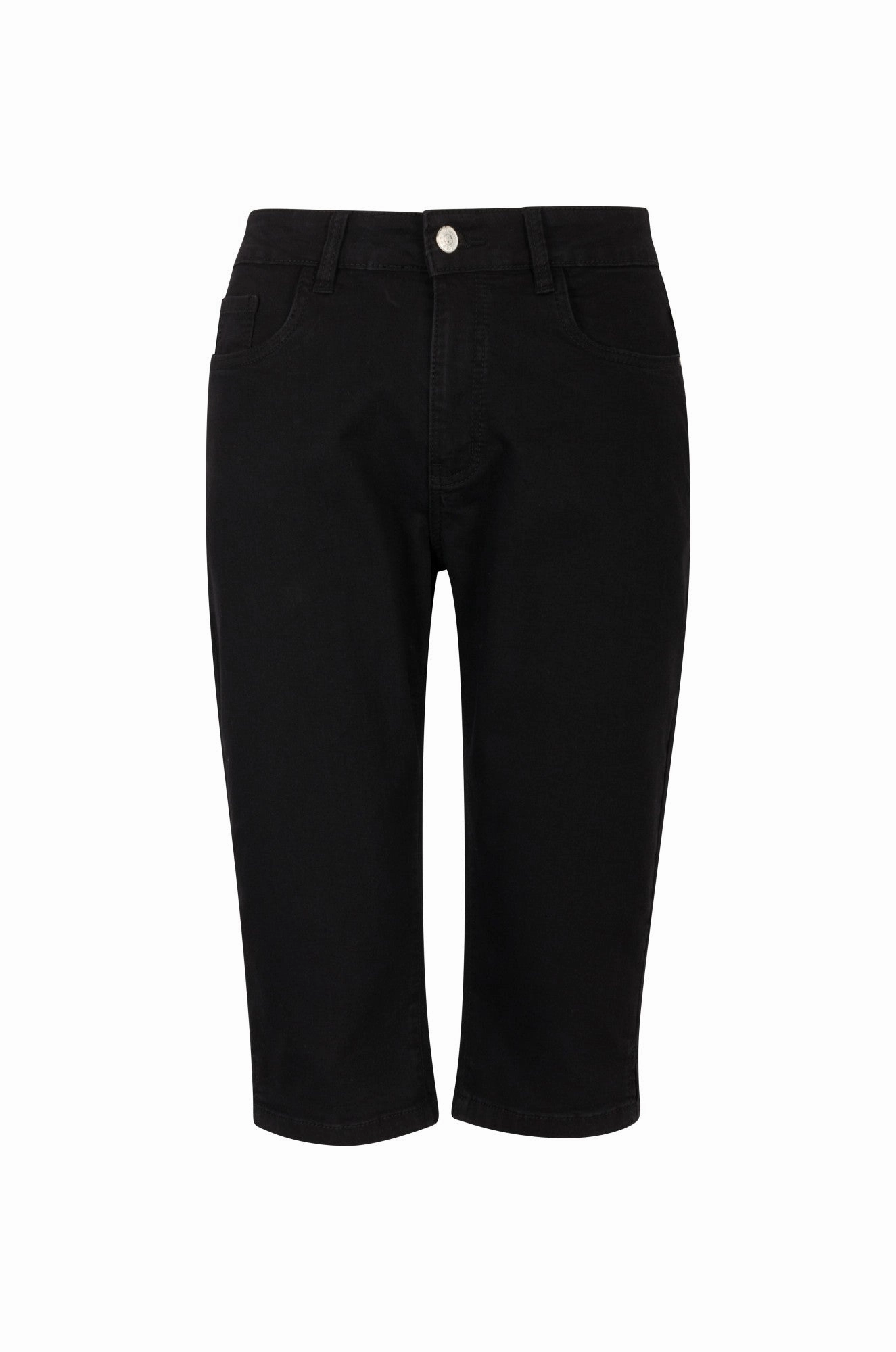 Twin Lakes Below Knee Jeans | Black | 6503A1 Winter Warmth Minimalist Timeless Appeal