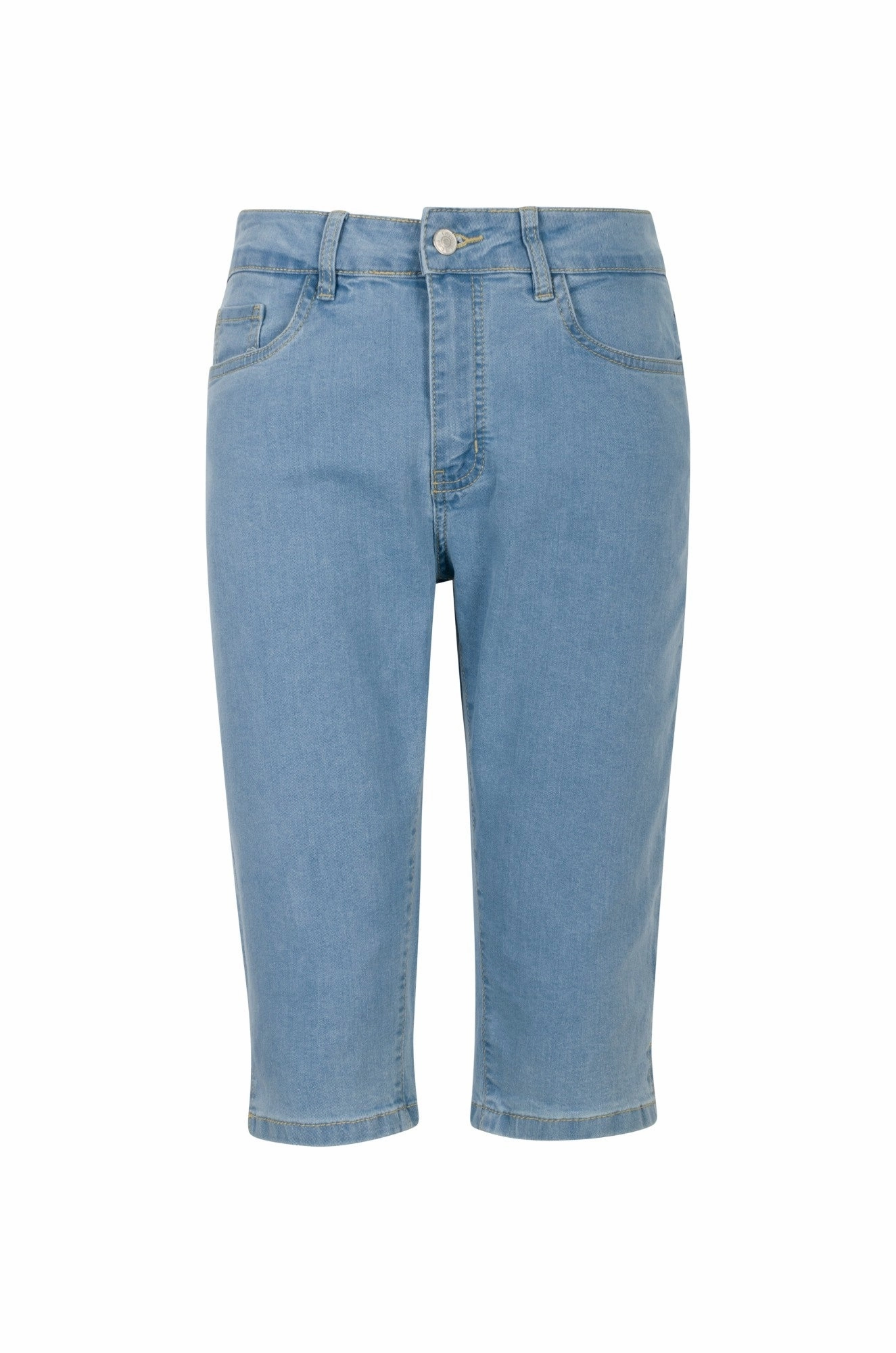 Twin Lakes Below Knee Jeans | LIGHT INDIGO | 6503A1 Work Meeting Trendy Modern Minimalist All Rounder