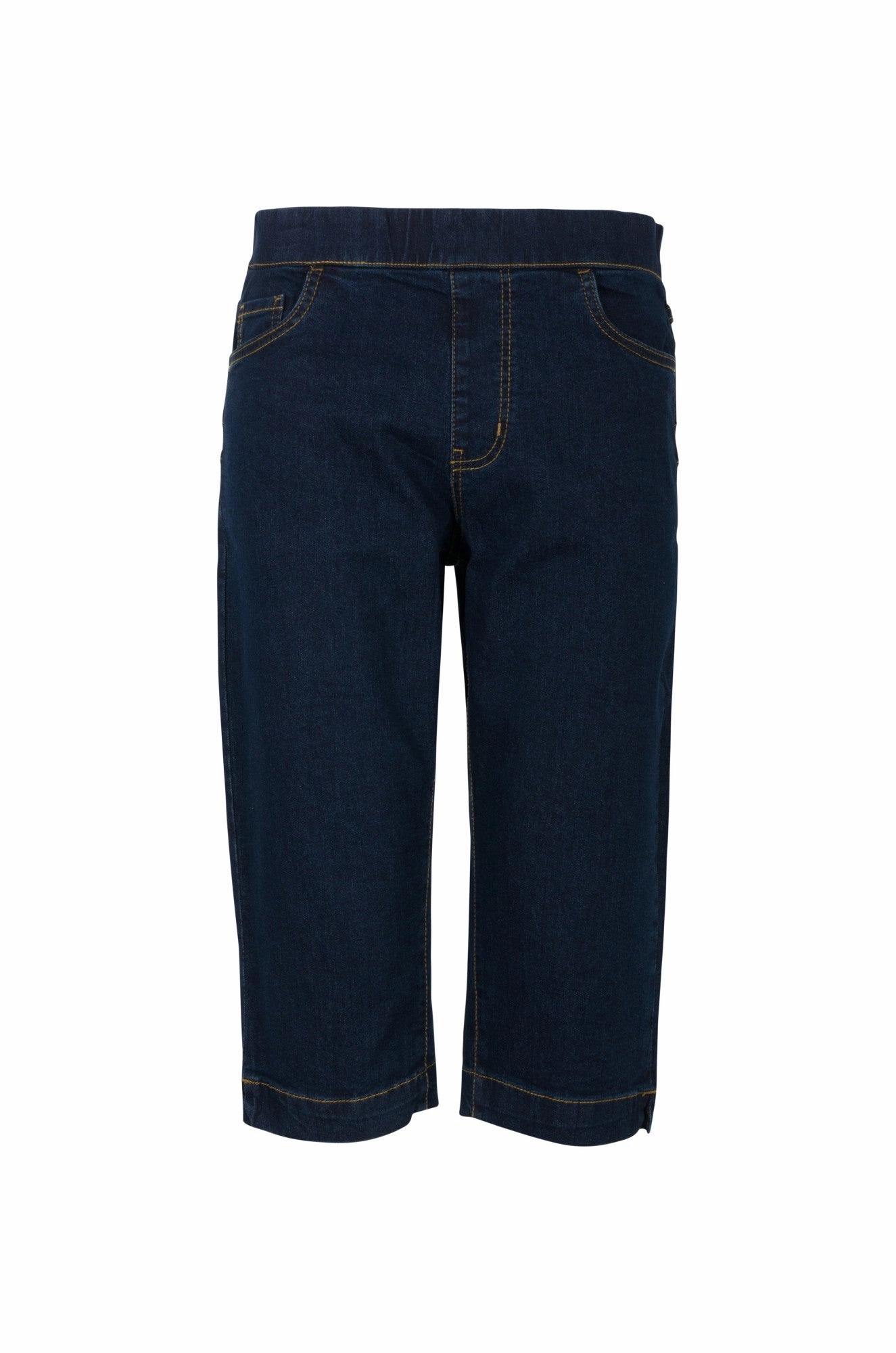 Shopping Day Adult Fashion Athlete Fit Twin Lakes Denim Below Knee Jeans | DARK INDIGO | 6505A1