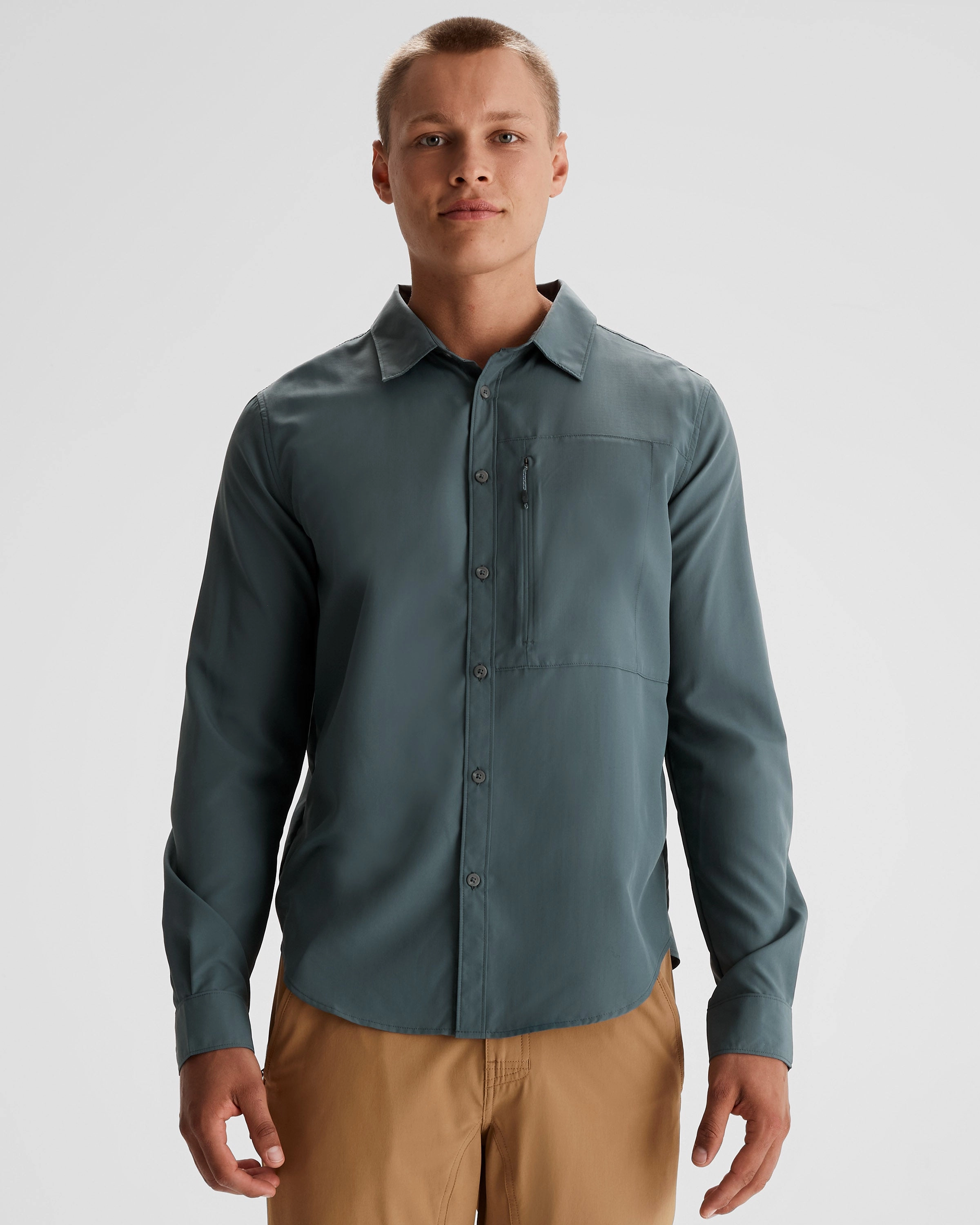 Men's SUN-Scout UPF Long Sleeve Shirt v2 - Light Night Urban Comfort