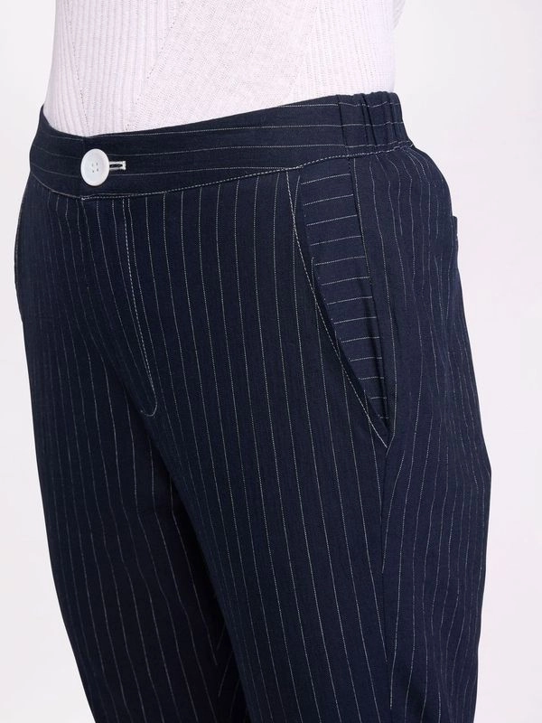 Marco Polo - YTMS58258 Pinstripe Pant Feminine Cut Perfect Design