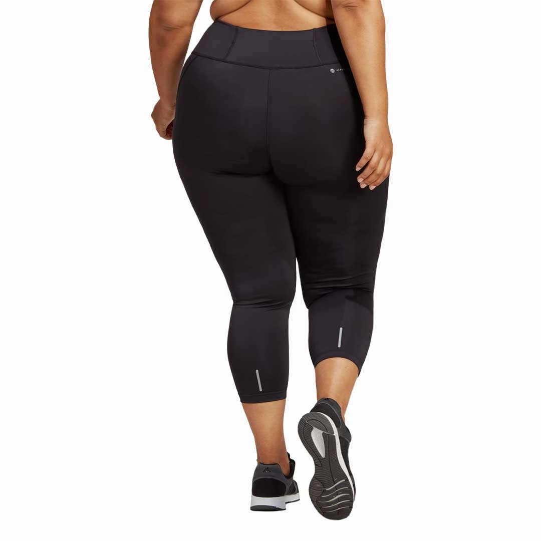 adidas - Women's DailyRun 7/8 Leggings (Plus Size) (HT2353) ReinforcedHemline No Pinch