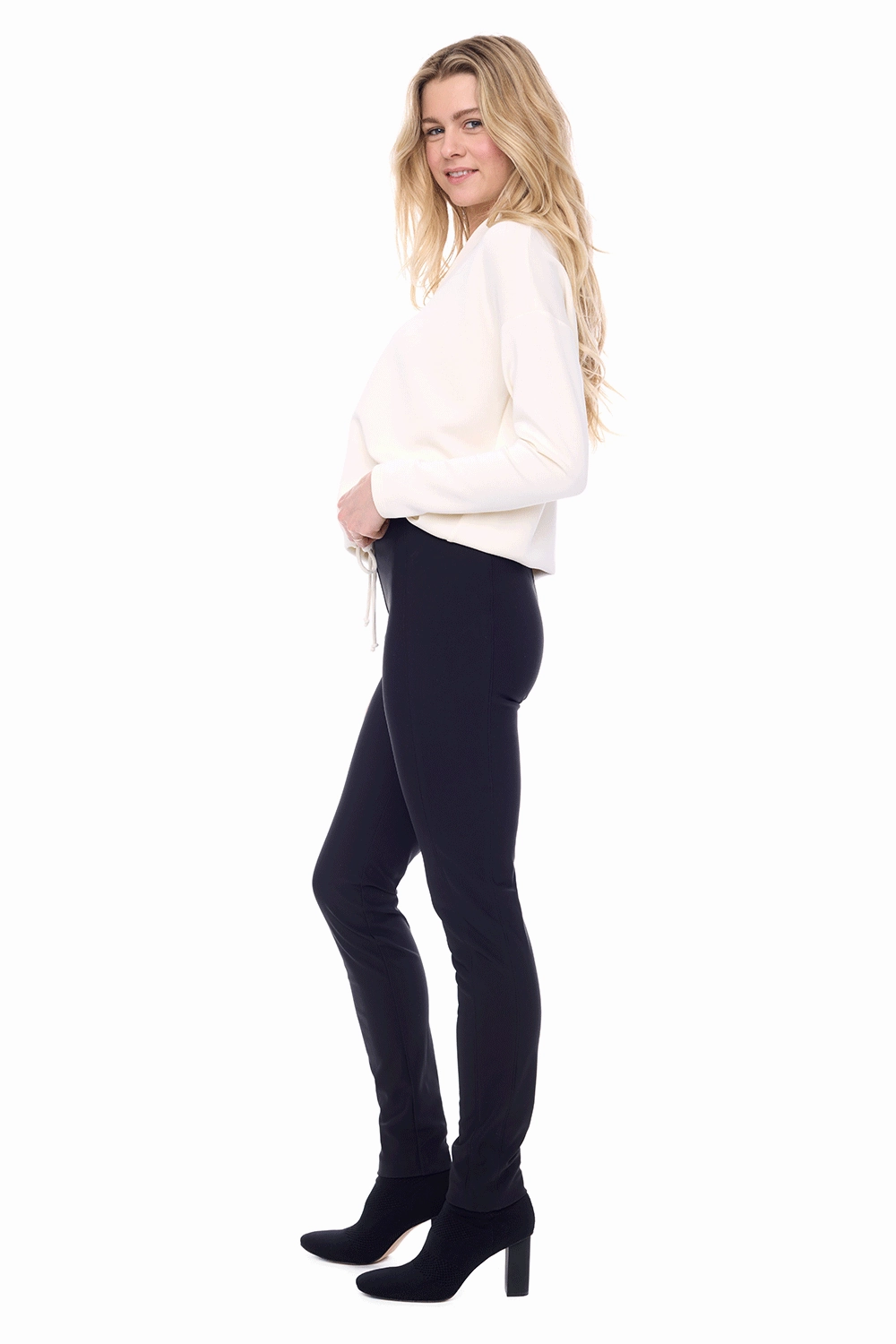 Weekend Wear Chill Style Up Pant - 67927UP Tummy Control Ponti Pant