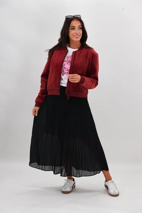 Soft Combo Comfy Look Gloss The Label Lula Variagated Pleated Skirt Black