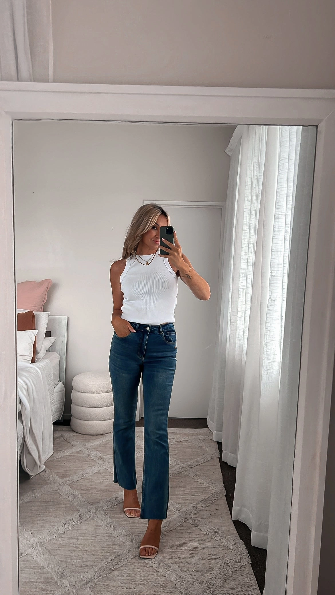 Movement Essential Lightweight Fit Shine On Label Maverick Bootcut Jean Indigo