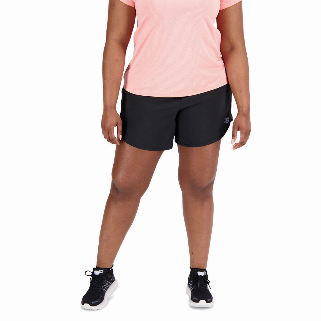 Chic Design Wear FlameRetardantTreatment New Balance - Women's Accelerate 5" Shorts (WS23228 BK)