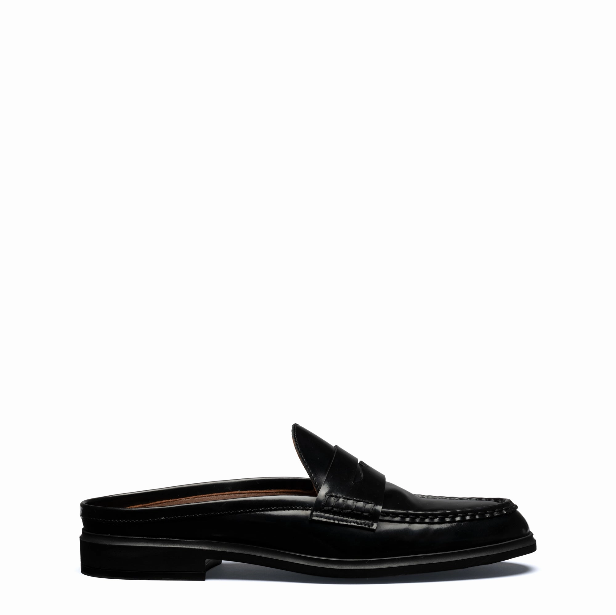 Vend?me Blandine black spazzolato leather mules Client Meeting Water Guard