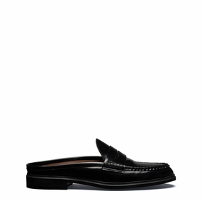 Vend?me Blandine black spazzolato leather mules Client Meeting Water Guard