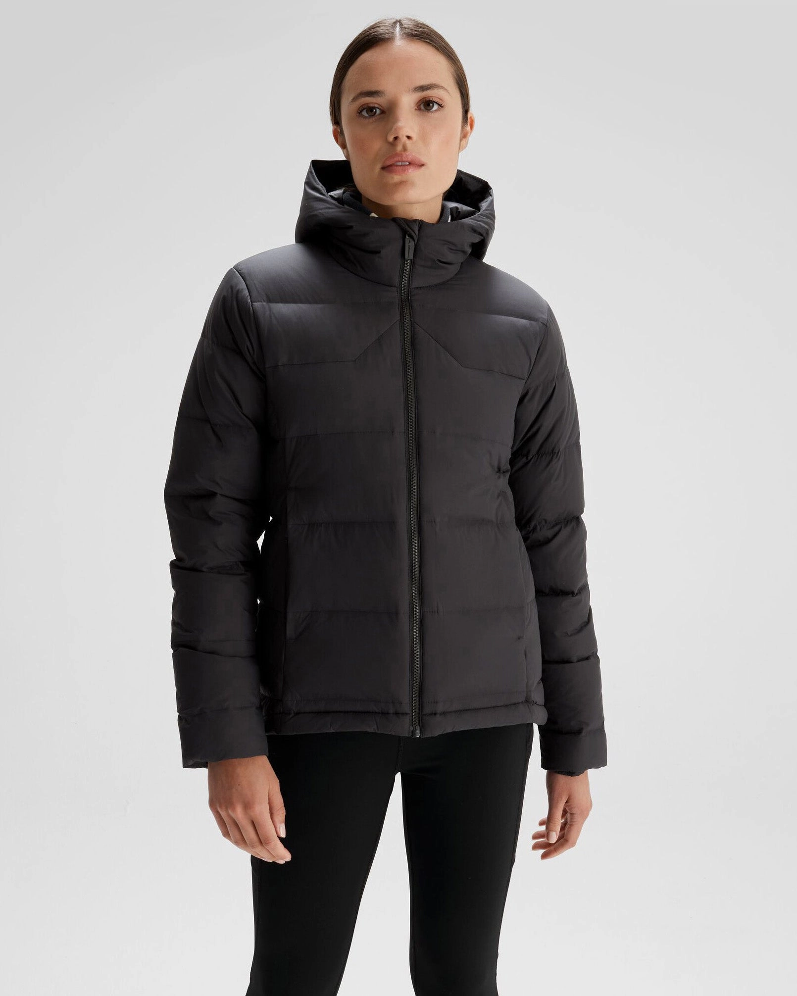 Flexible Fit Engineering Women's Epiq SE Hooded Down Jacket  - Black