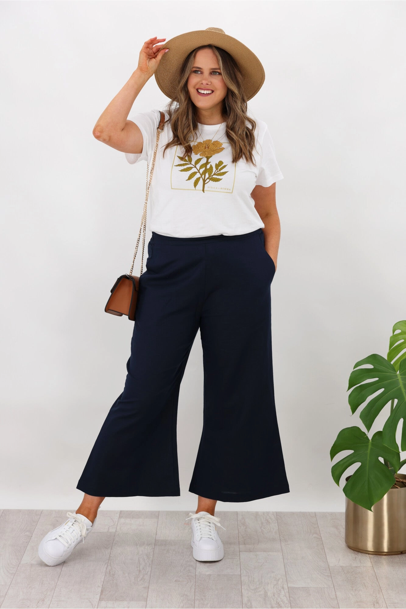 Max Comfort Relaxed Design Valeria Label Homer Pant Midnight Blue