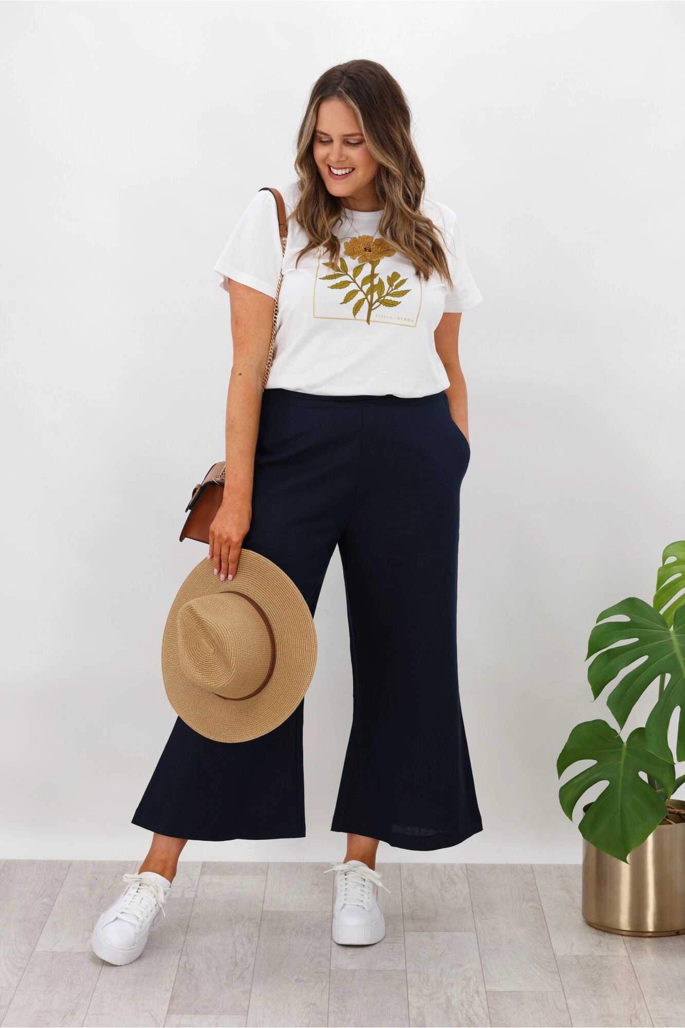 Thermal Regulating Fabric Body Flex Valeria Label Homer Pant Midnight Blue