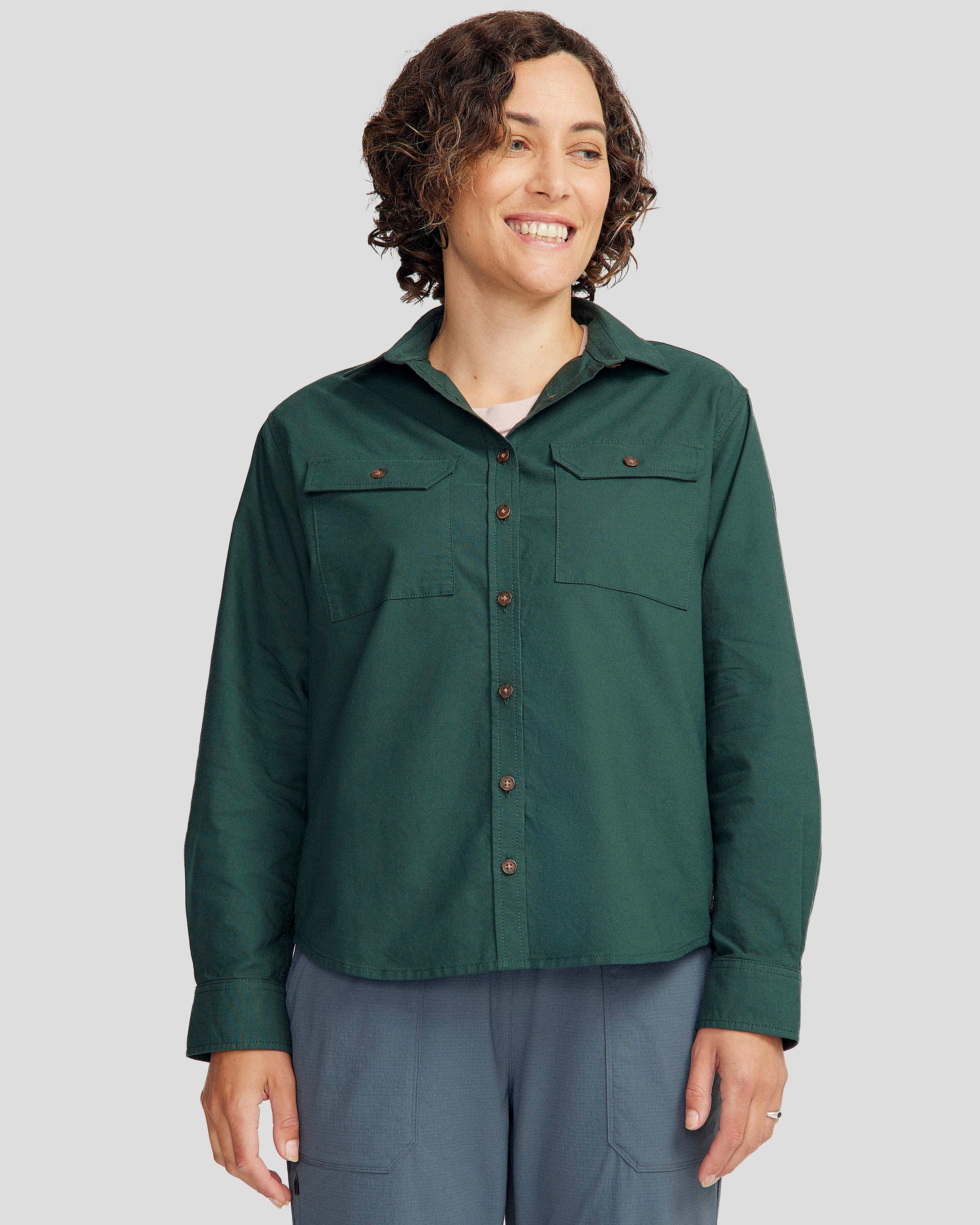 Vander HT Women's Long Sleeve Shirt - Deep Forest hypoallergenic material Picnic Outfit