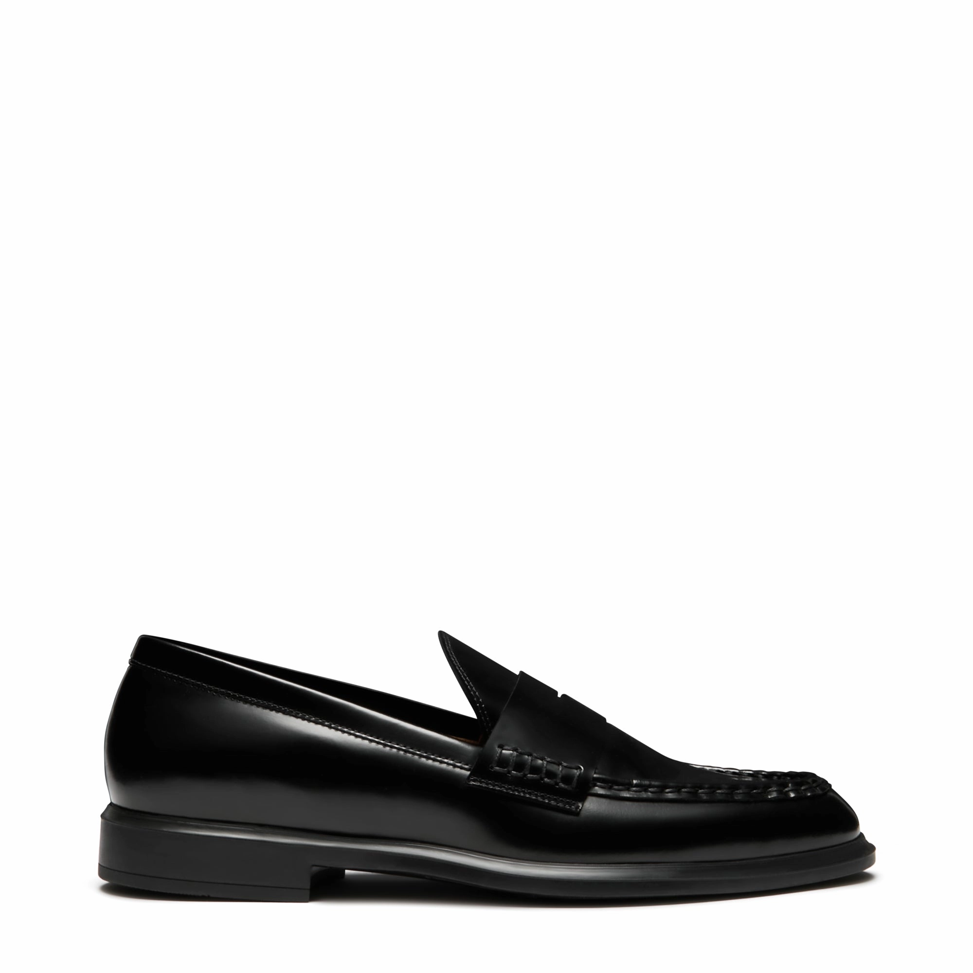 Vend?me Blandine black spazzolato leather loafers Leader Look