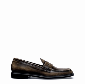 International Event Quiet Office Vend?me Blandine mocha spazzolato leather loafers