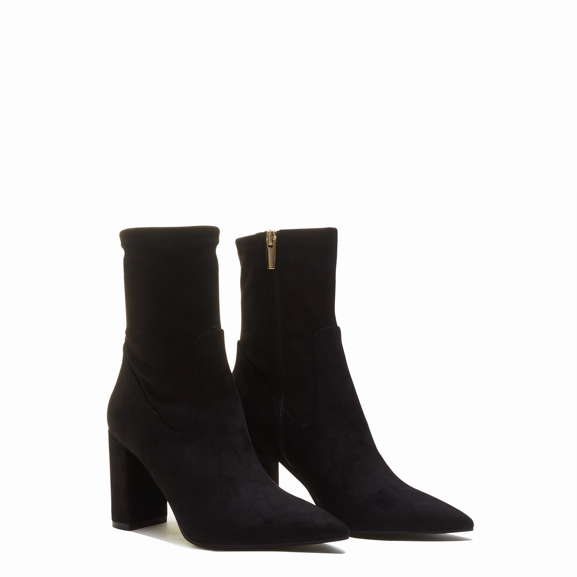 Vend?me Fem black nylon stretch suede heels Eco Material Rough Trail Hiker Outback Travel