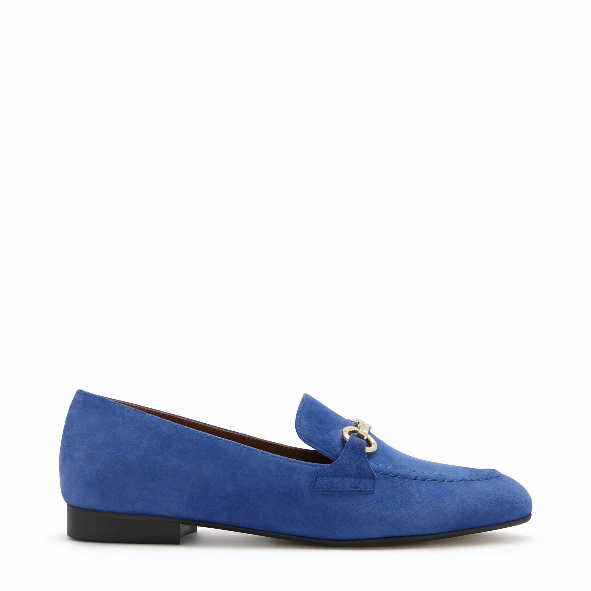 Warm Layers Vend?me Fleur blue suede loafers