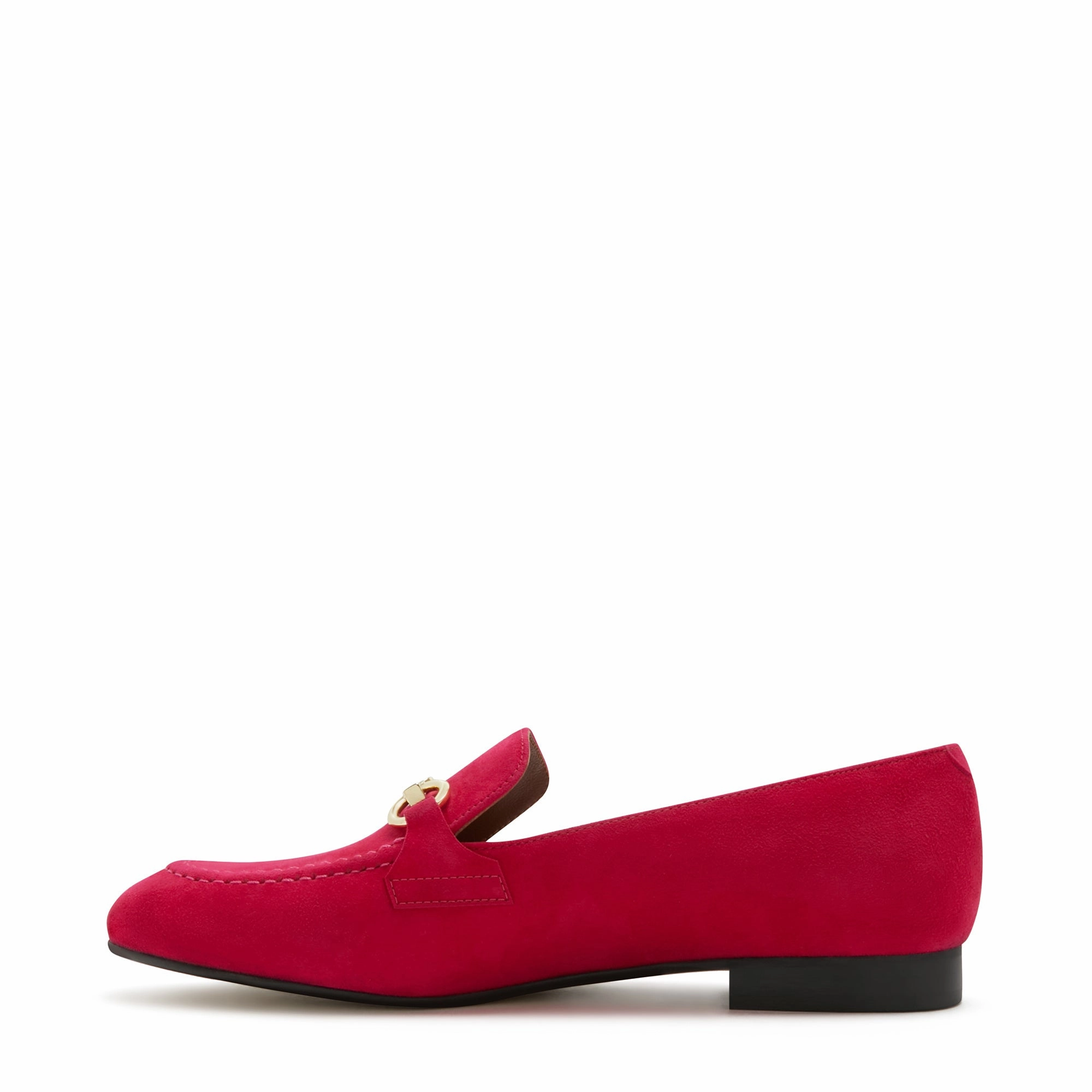 Prestige Circle Vend?me Fleur fuchsia suede loafers