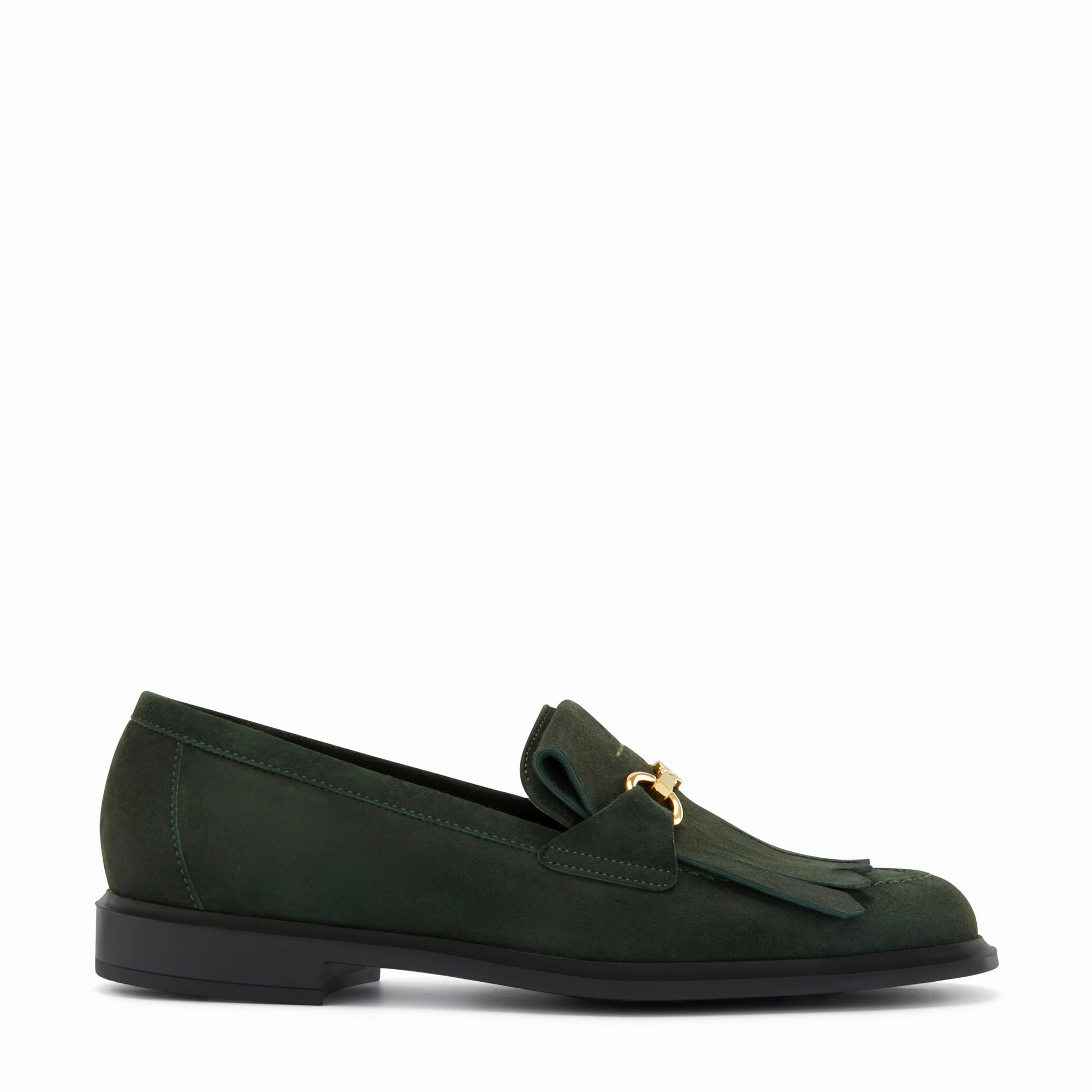 Vend?me Lave dark green suede loafers Soft Tone